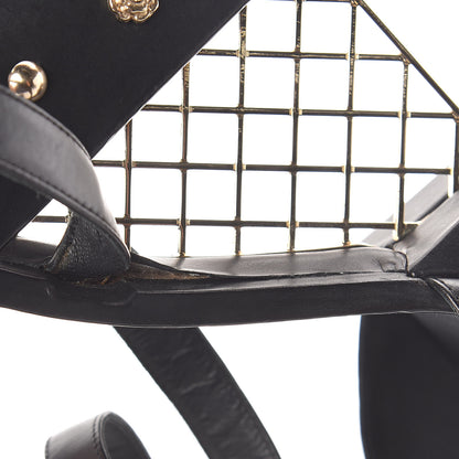 Chanel Calfskin Studded Platform Pumps 40 Black 8 of 10