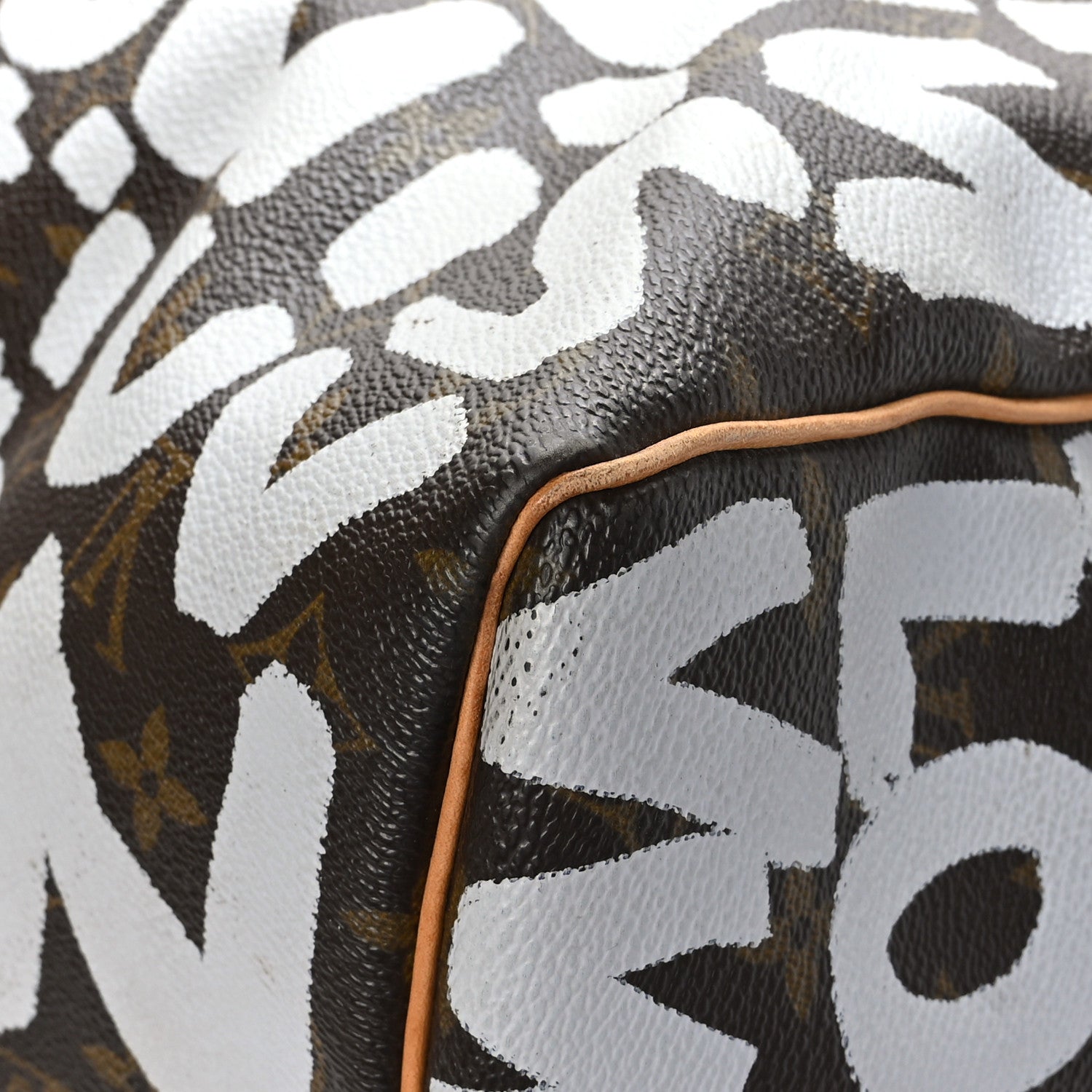 Louis Vuitton Monogram Graffiti Keepall 50 Silver 9 of 12