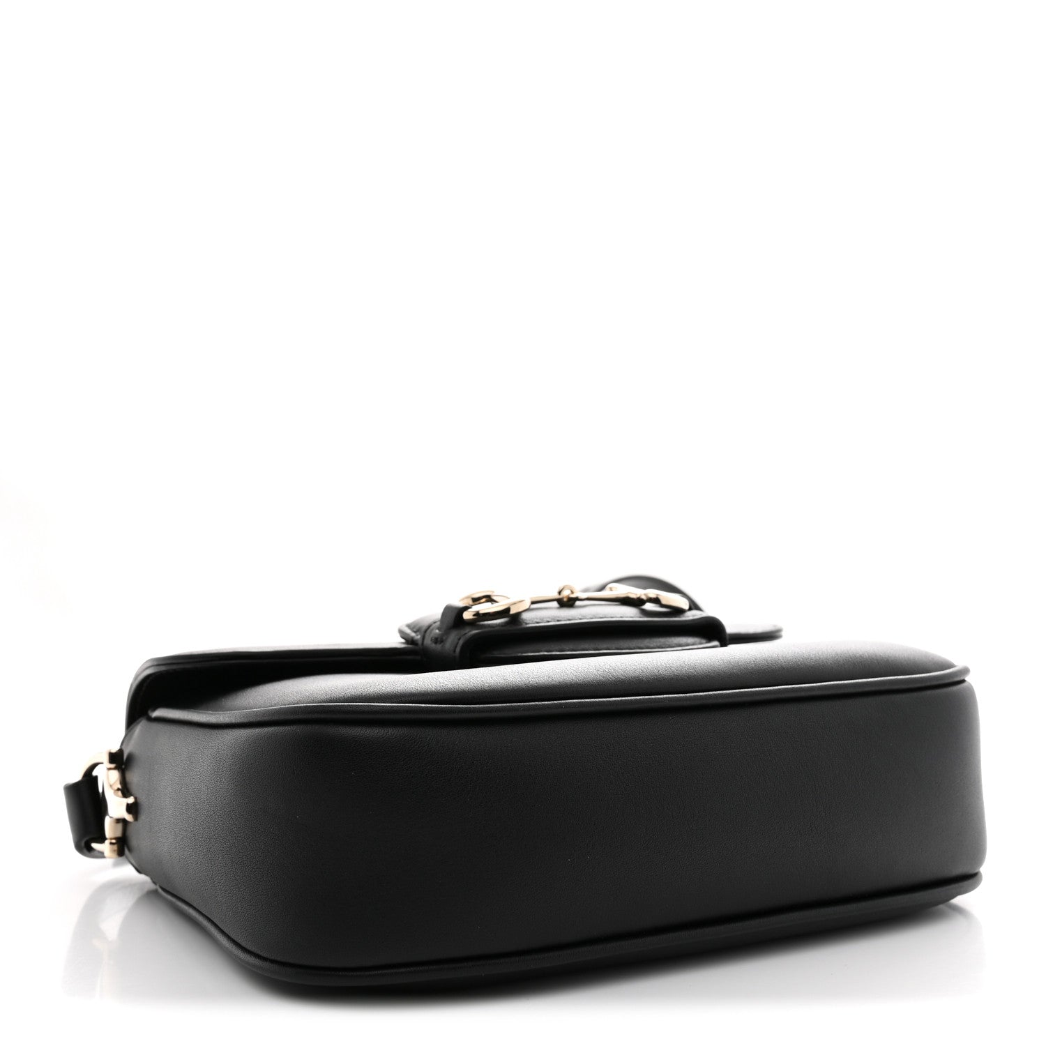 Gucci Arabella Calfskin Horsebit 1955 Shoulder Bag Black 4 of 11