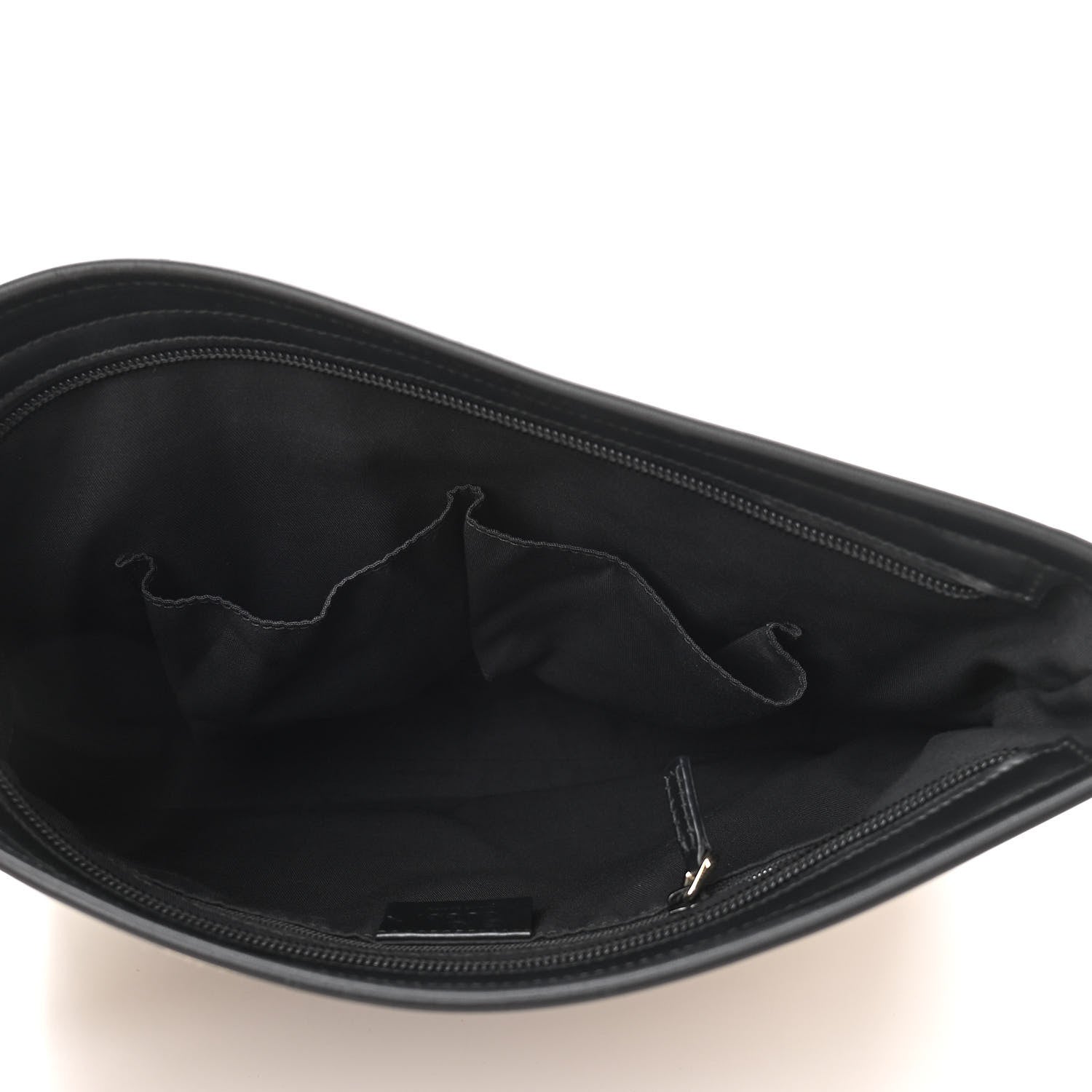 Gucci GG Monogram Web Flat Messenger Bag Black 5 of 10