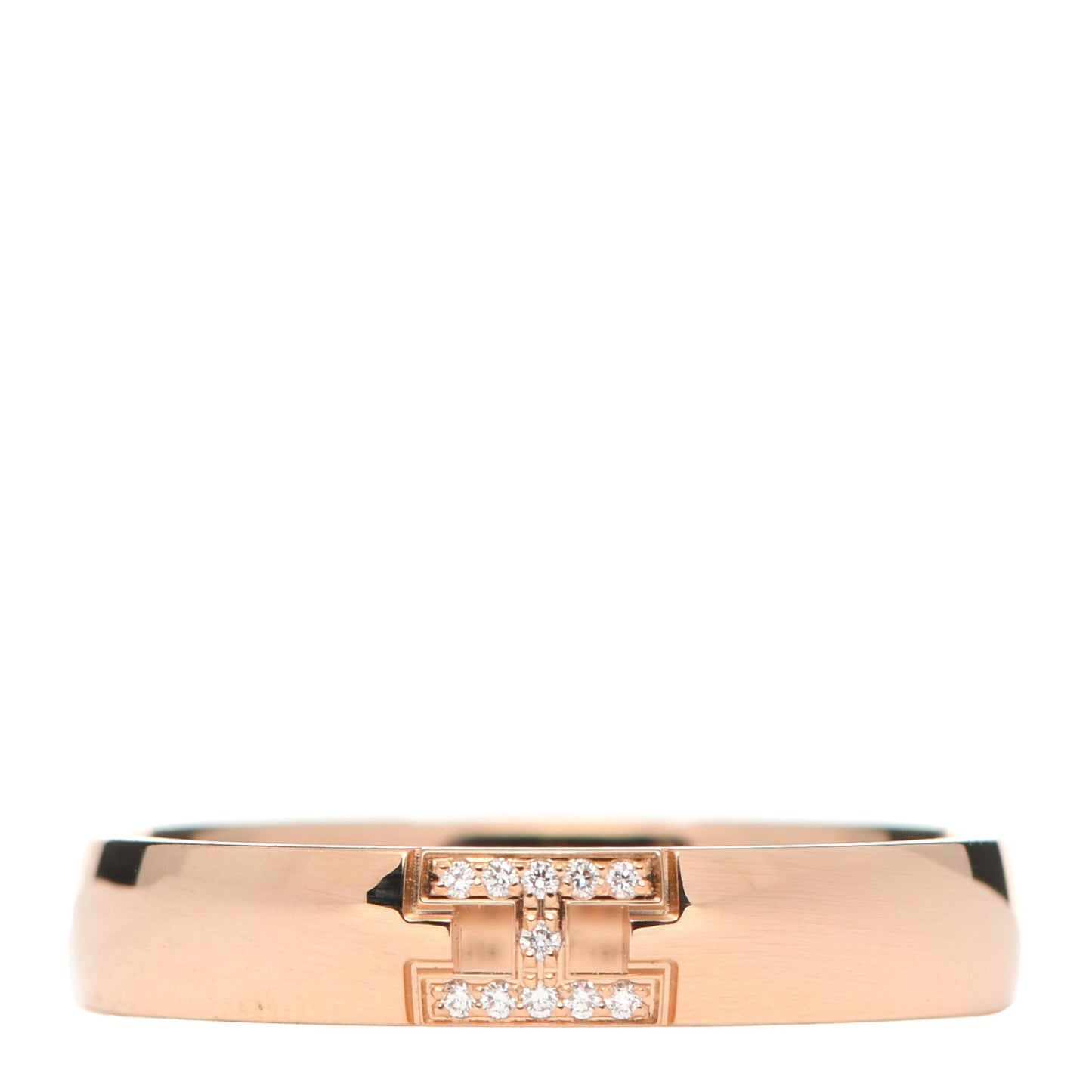 18K Rose Gold Diamond Ever Herakles Wedding Band Ring 53 6.25