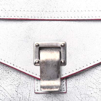 Proenza Schouler Crackle Calfskin PS1 Medium Satchel White 20 of 24