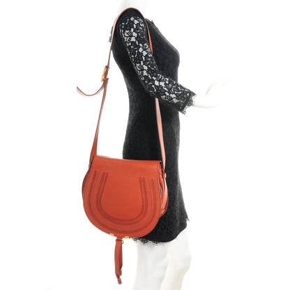 Chloe Calfskin Medium Marcie Round Crossbody Bag Indian Summer 2 of 11
