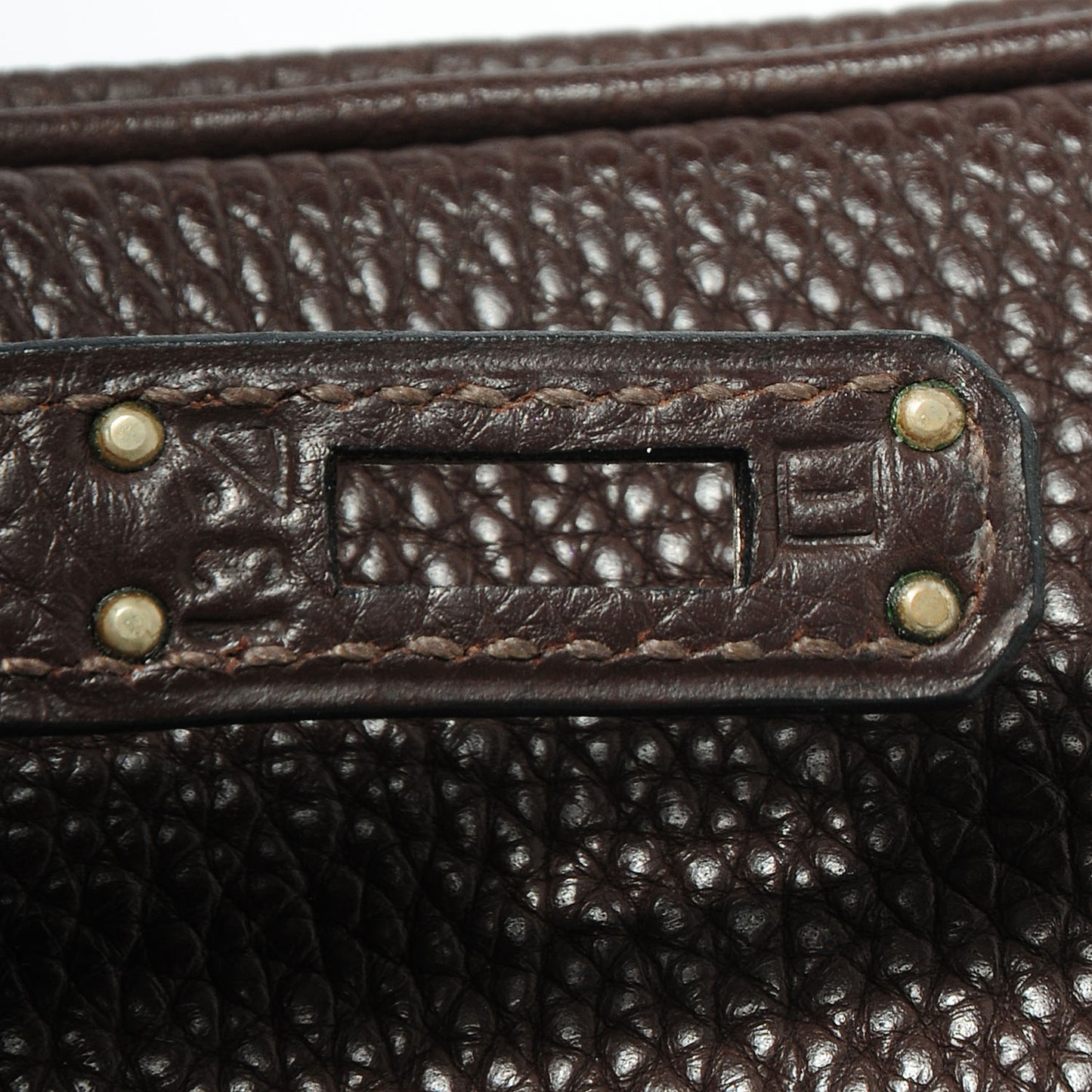 Togo Birkin 25 Marron Fonce