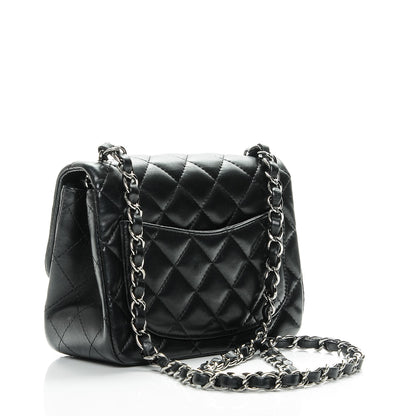 Chanel Lambskin Quilted Mini Square Flap Black 3 of 7