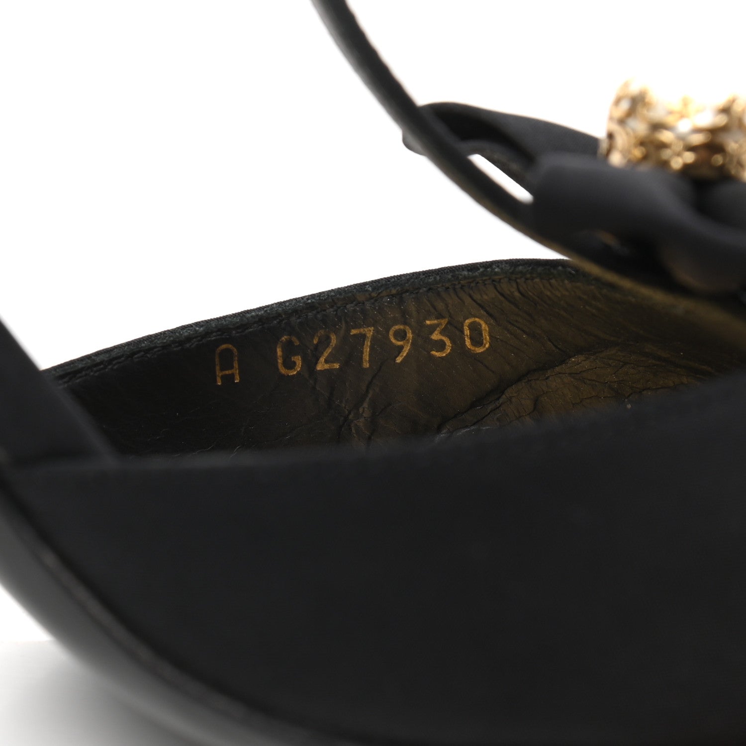 Chanel Satin Canvas Pearl Bow Sandals 38 Black 8 of 14