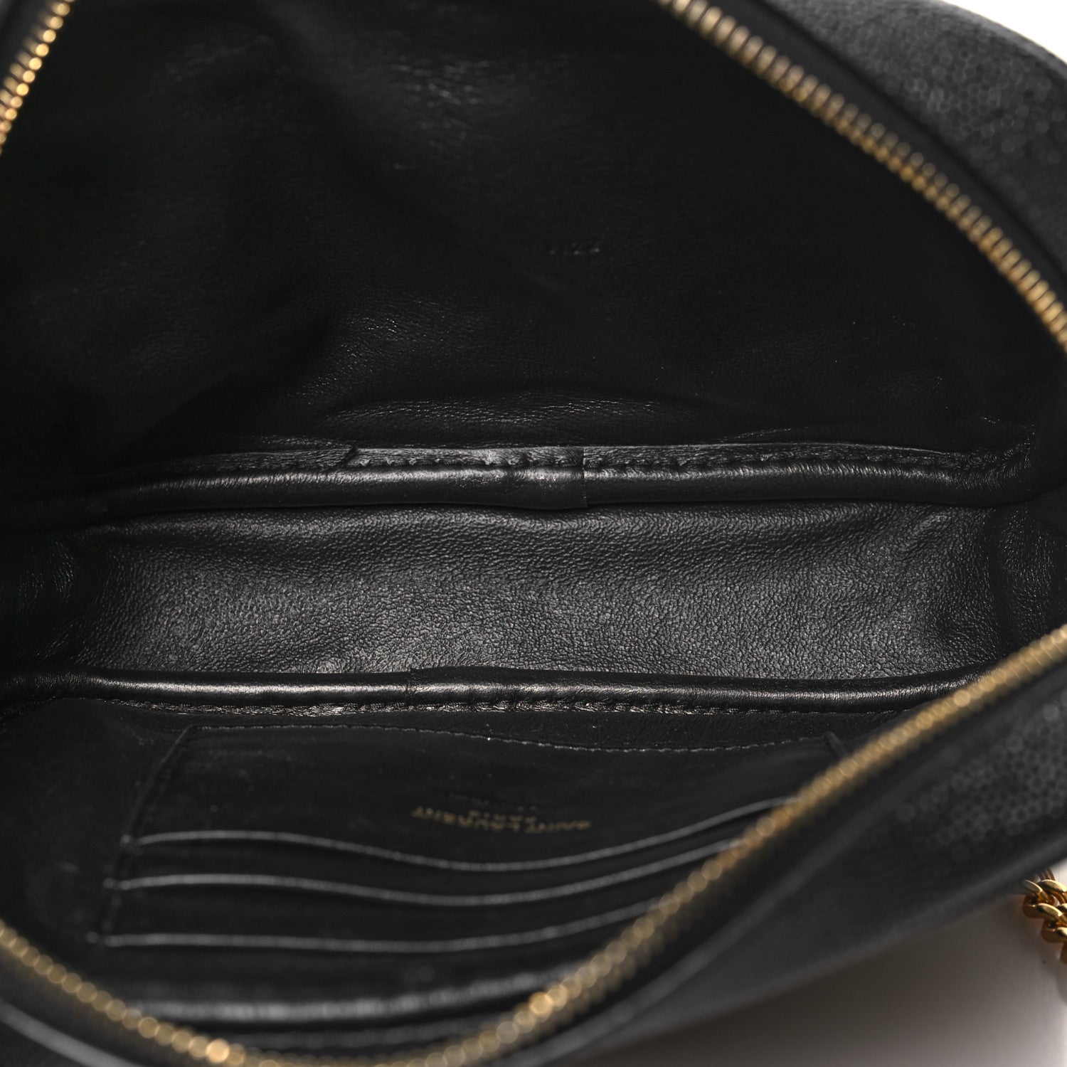 Saint Laurent Grain De Poudre Matelasse Monogram Mini Lou Camera Bag Black 5 of 10