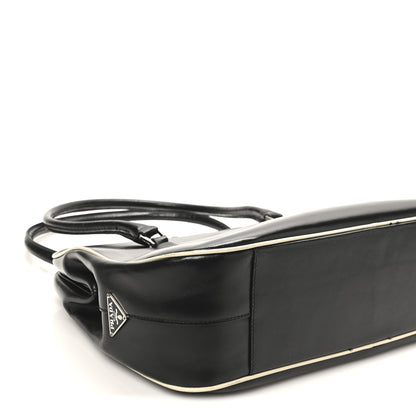 Prada Spazzolato Doctor Bag Black White 8 of 12