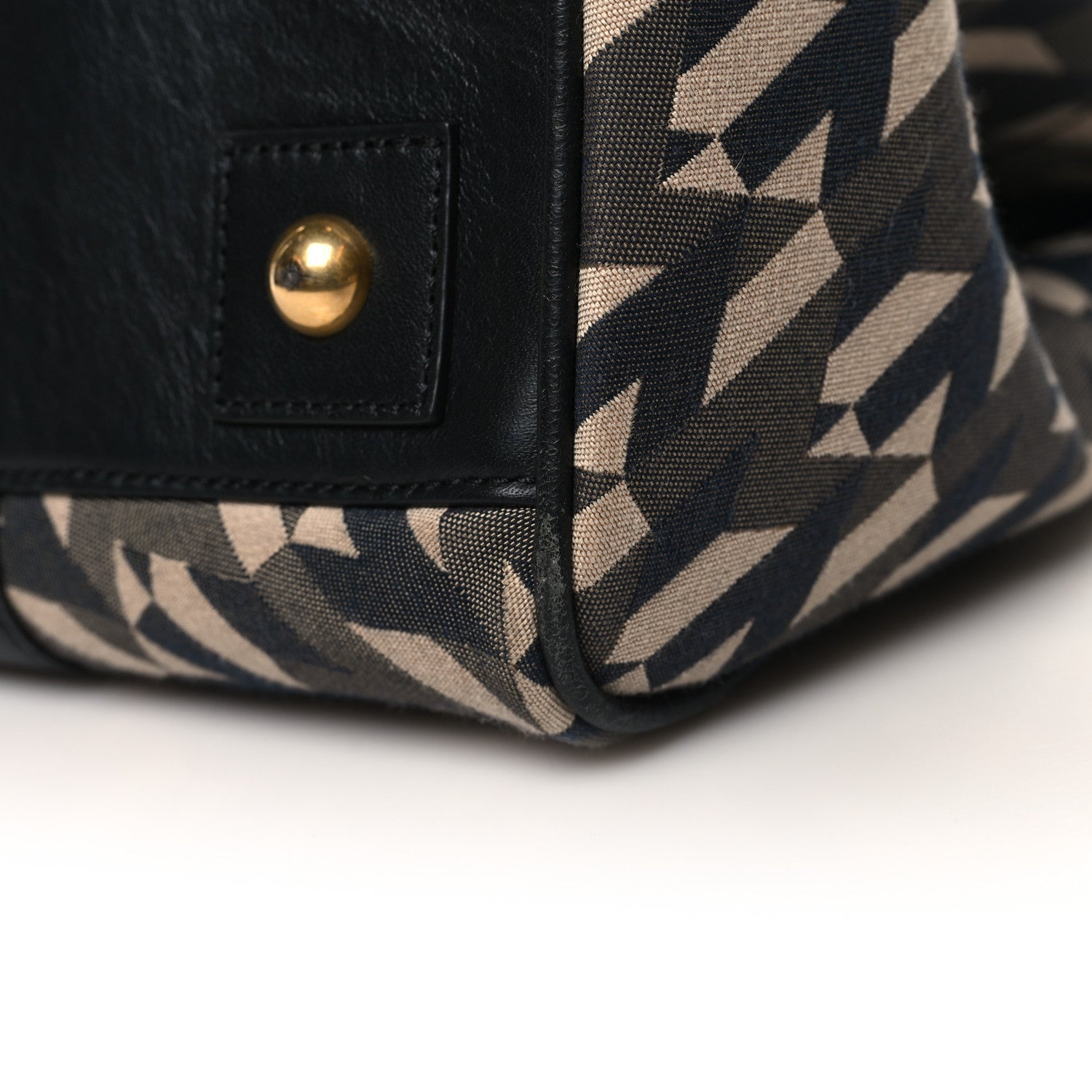 Mulberry Monogram Smooth Calfskin Canvas Print Bayswater Black 10 of 11