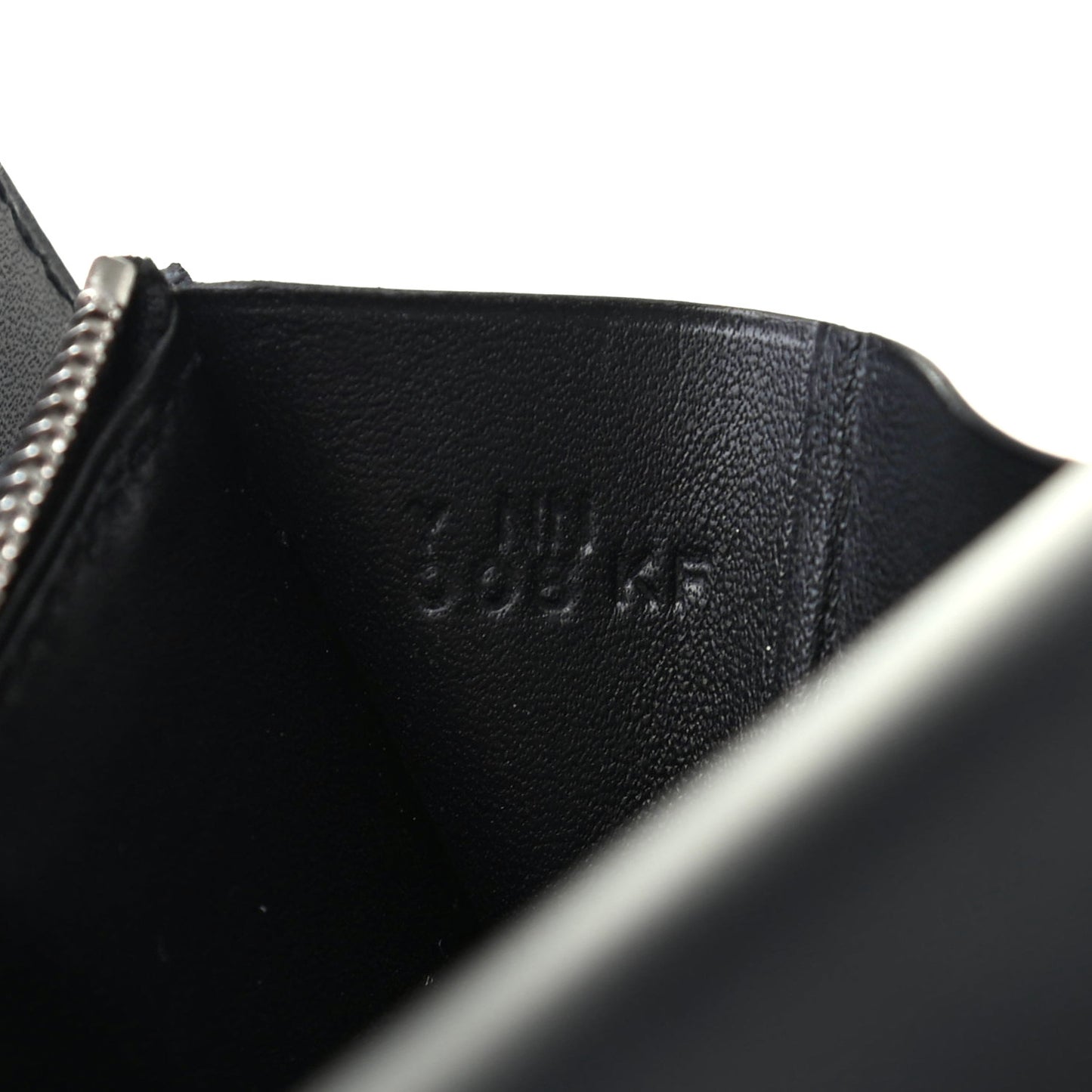 Allegro Constance Compact Passant Glow Wallet Black White