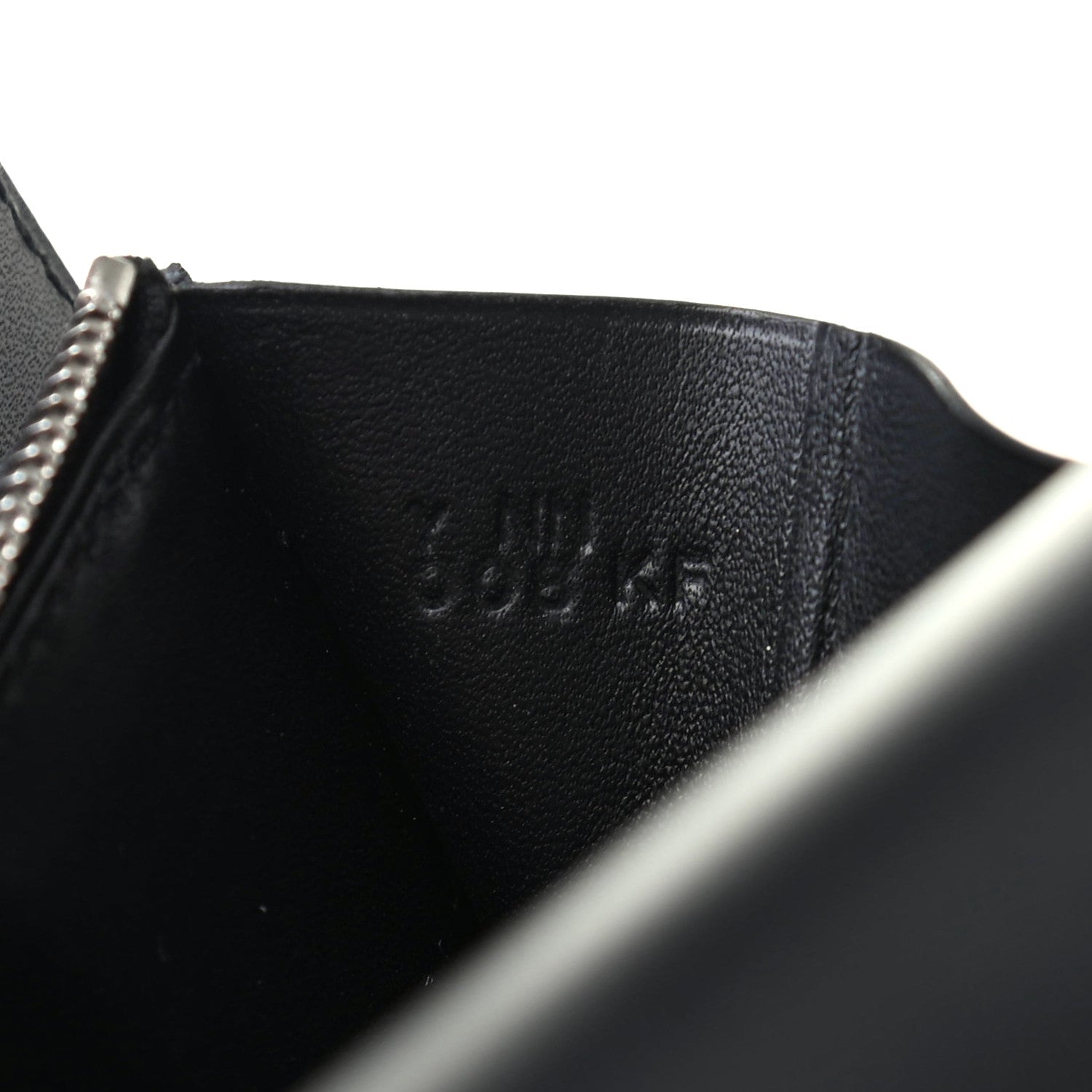 Hermes Allegro Constance Compact Passant Glow Wallet Black White 7 of 8