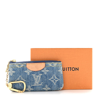 Louis Vuitton Monogram Denim Key Pouch Denim Blue 8 of 8