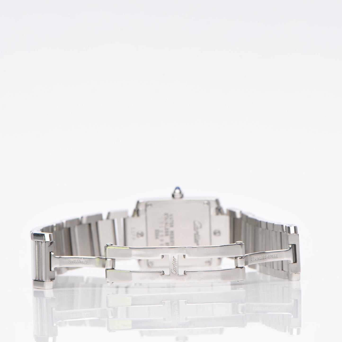 Stainless Steel 20mm Tank Francaise Quartz Watch