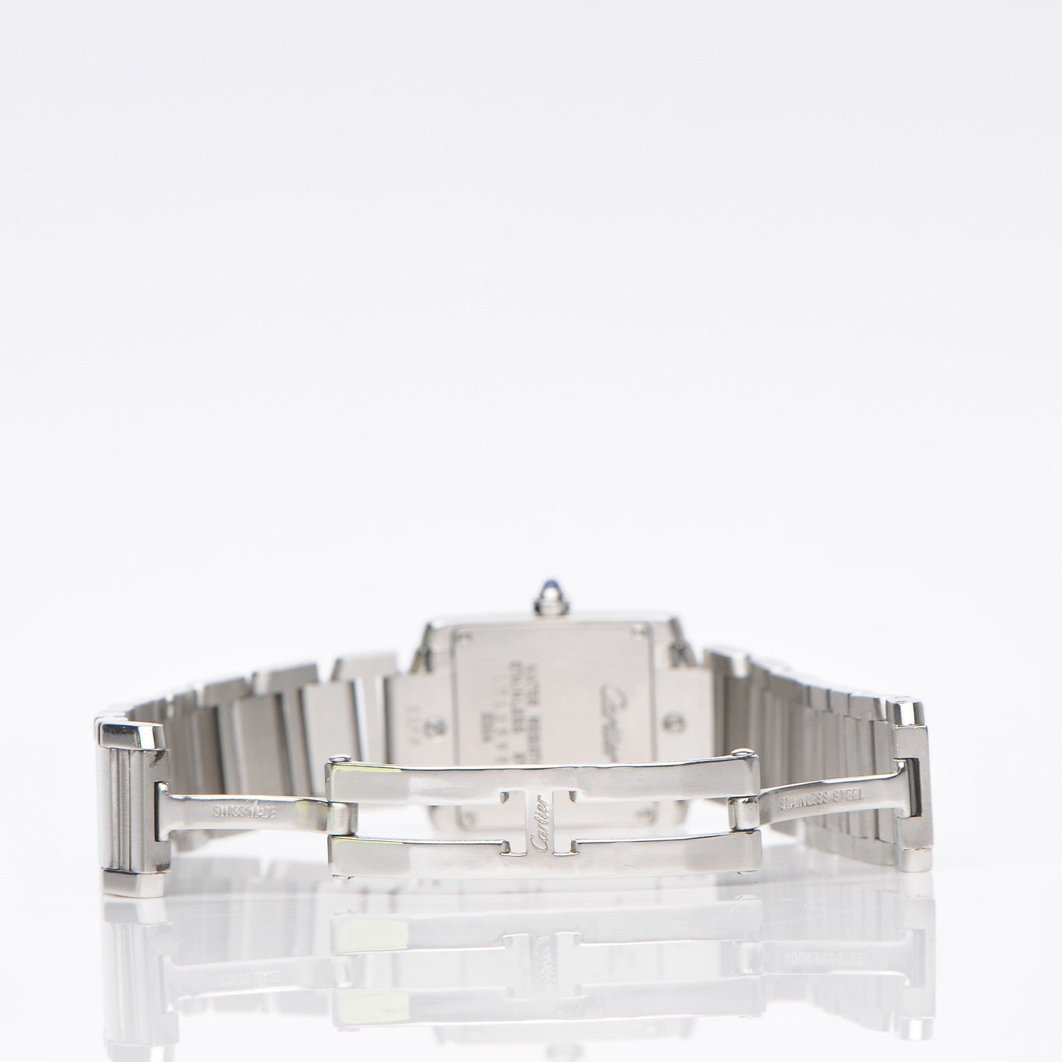 Cartier Stainless Steel 20mm Tank Francaise Quartz Watch 6 of 8