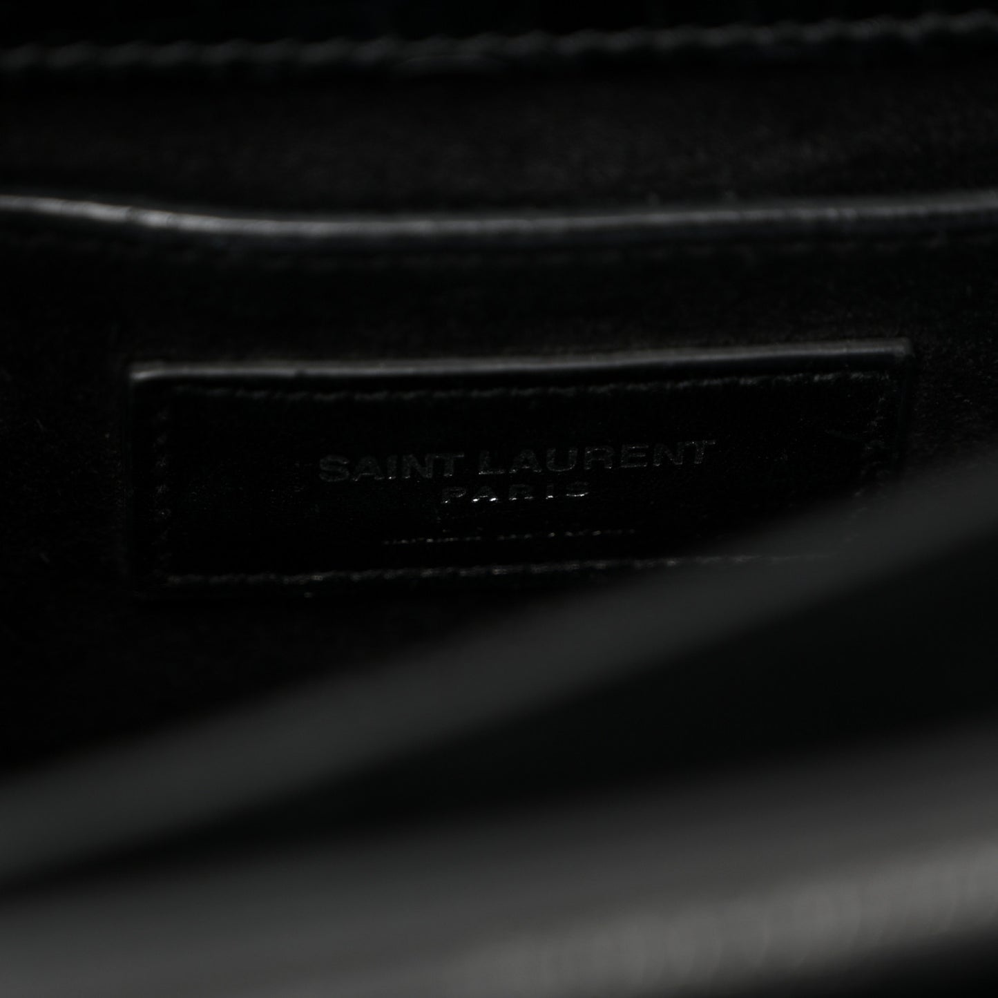 Calfskin Crocodile Embossed Medium Monogram Sunset Black