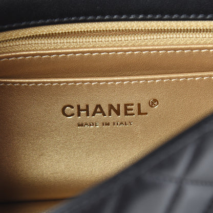Chanel Lambskin Quilted Mini Rectangular Pearl Crush Flap Black 5 of 9