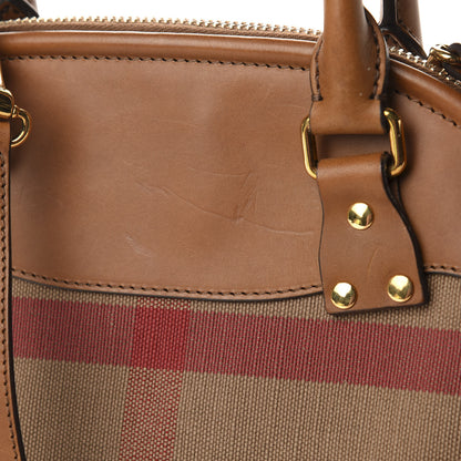 Burberry Canvas Mega Check Calfskin Medium Bloomsbury Saddle Brown 12 of 12