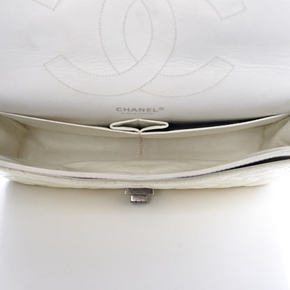 Chanel Distressed Patent Quilted 2.55 Reissue Flap 227 White 5 of 19