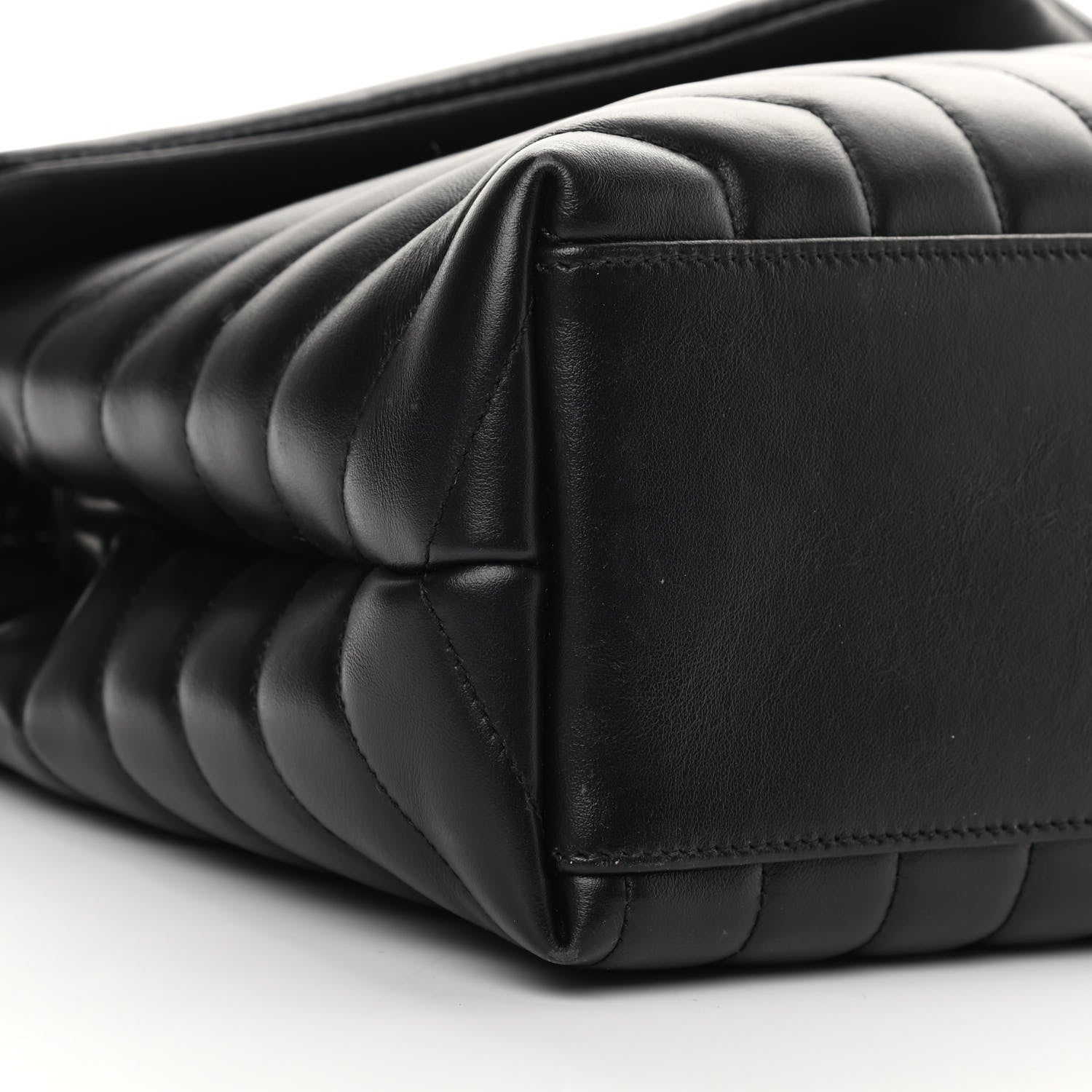 Saint Laurent Calfskin Y Quilted Monogram Medium Loulou Chain Satchel Black 9 of 17