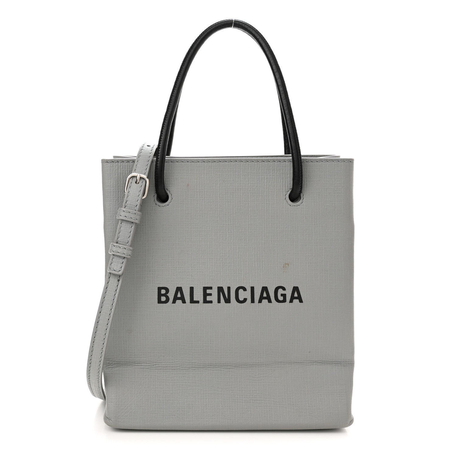 Balenciaga Calfskin Logo XXS Shopping Tote Gris Fossile 1 of 11