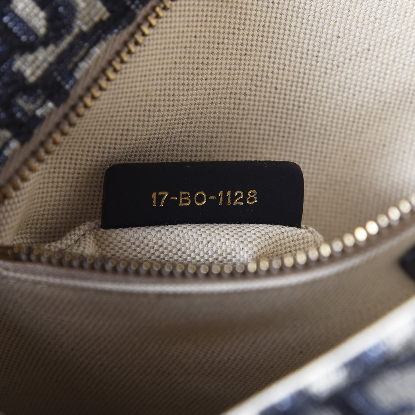 Oblique Small DiorAddict Flap Bag Navy Blue