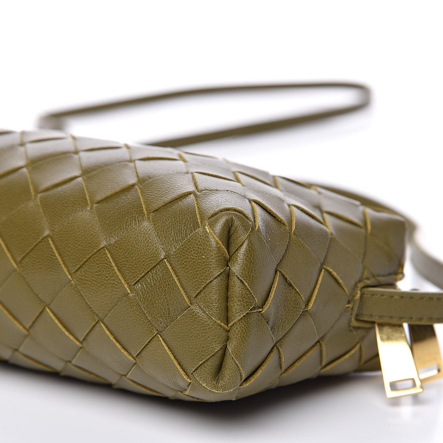 Nappa Intrecciato Mini Crossbody Mud