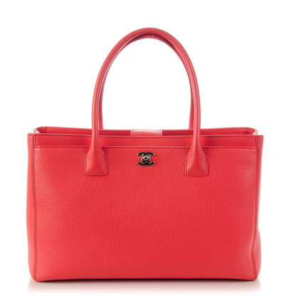 Chanel Calfskin Cerf Executive Shopper Tote Coral 1 of 7