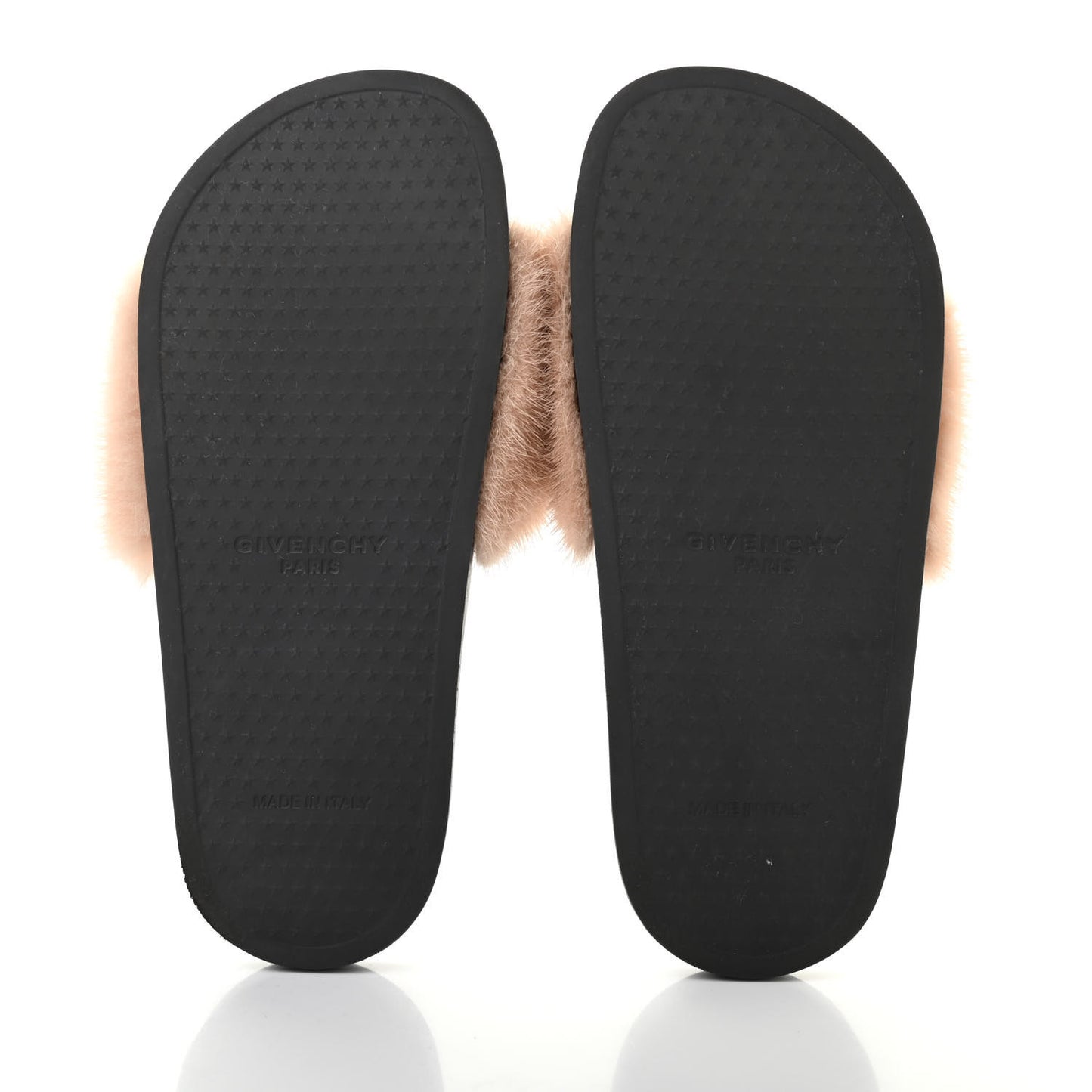 Mink Rubber Slide Sandals 37 Rose Poudre