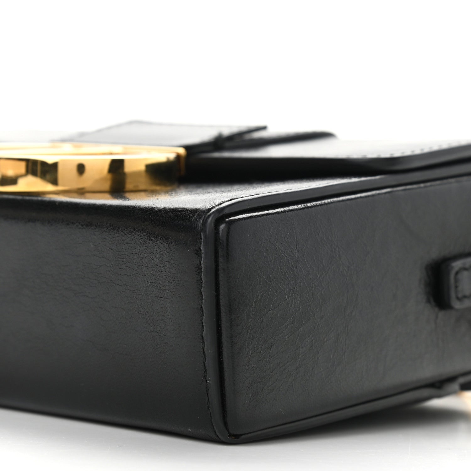 Christian Dior Crackled Lambskin 30 Montaigne Box Bag Black 9 of 13