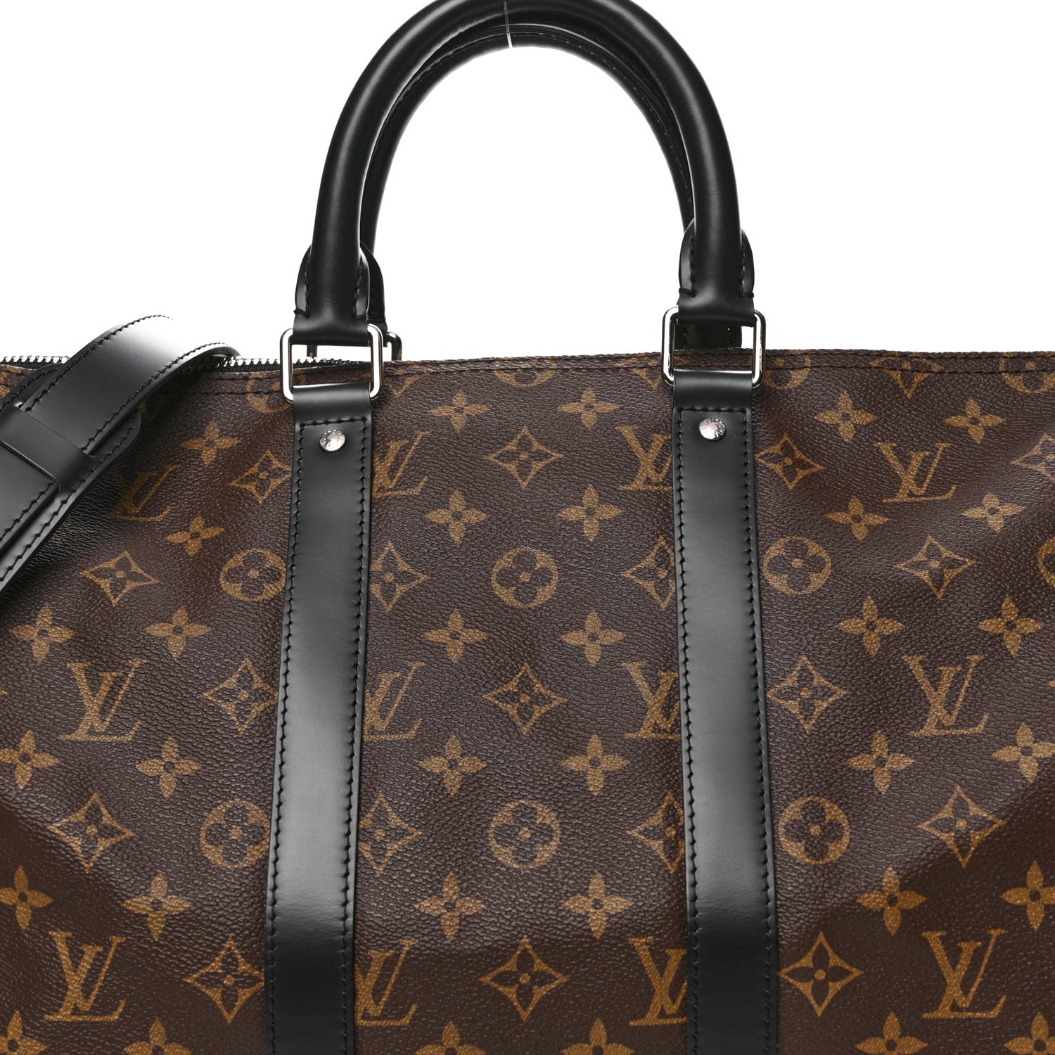 Louis Vuitton Monogram Macassar Keepall Bandouliere 45 6 of 10