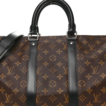 Louis Vuitton Monogram Macassar Keepall Bandouliere 45 6 of 10