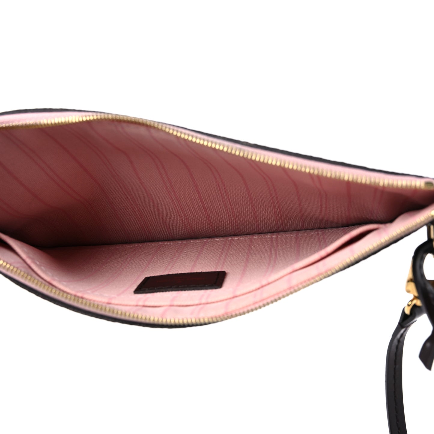Damier Ebene Neverfull MM GM Pochette Rose Ballerine