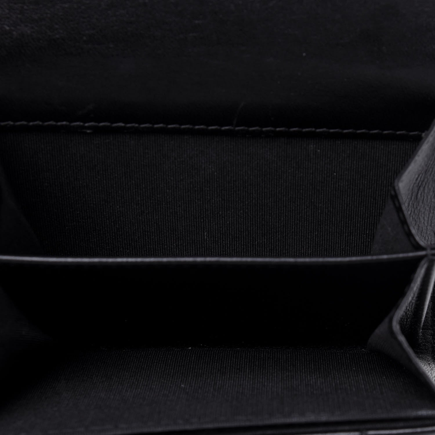 Chanel Lambskin Quilted CC Chic Flap Card Holder Black Gold 5 of 13