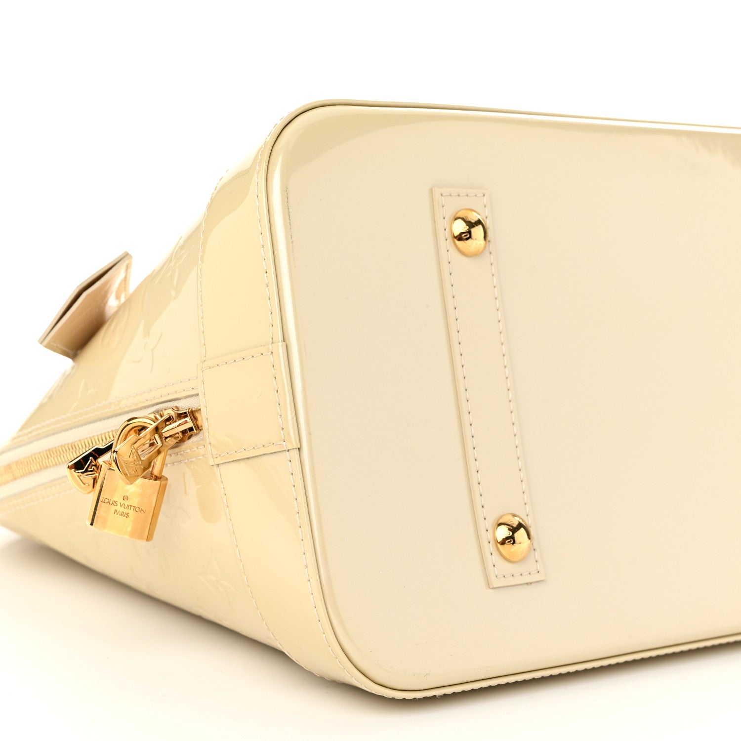 Louis Vuitton Vernis Alma GM Blanc Corail 9 of 11