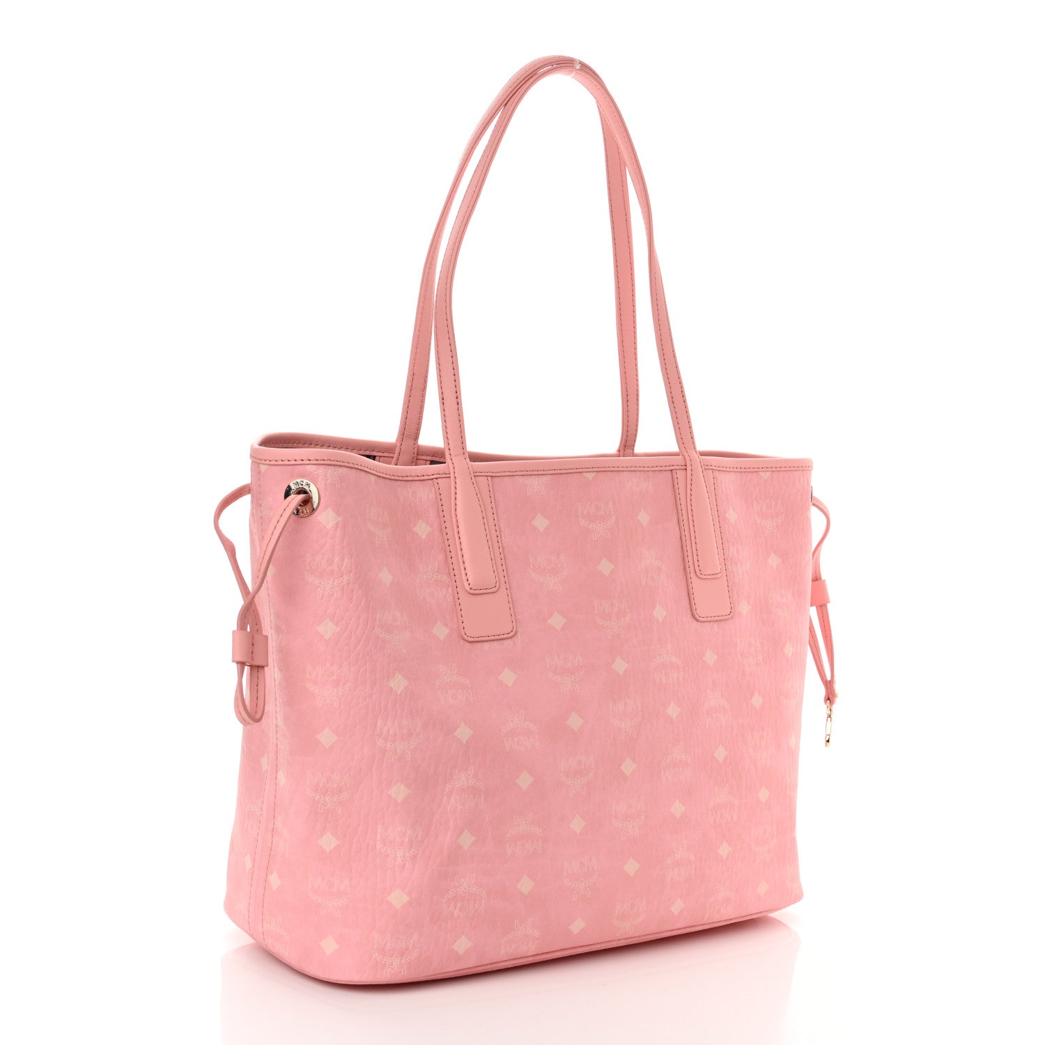 MCM Visetos Medium Liz Reversible Shopper Tote Pink 4 of 17
