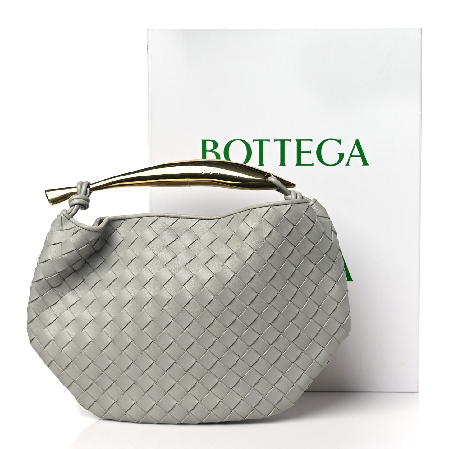 Nappa Intrecciato Sardine Bag Agate Grey