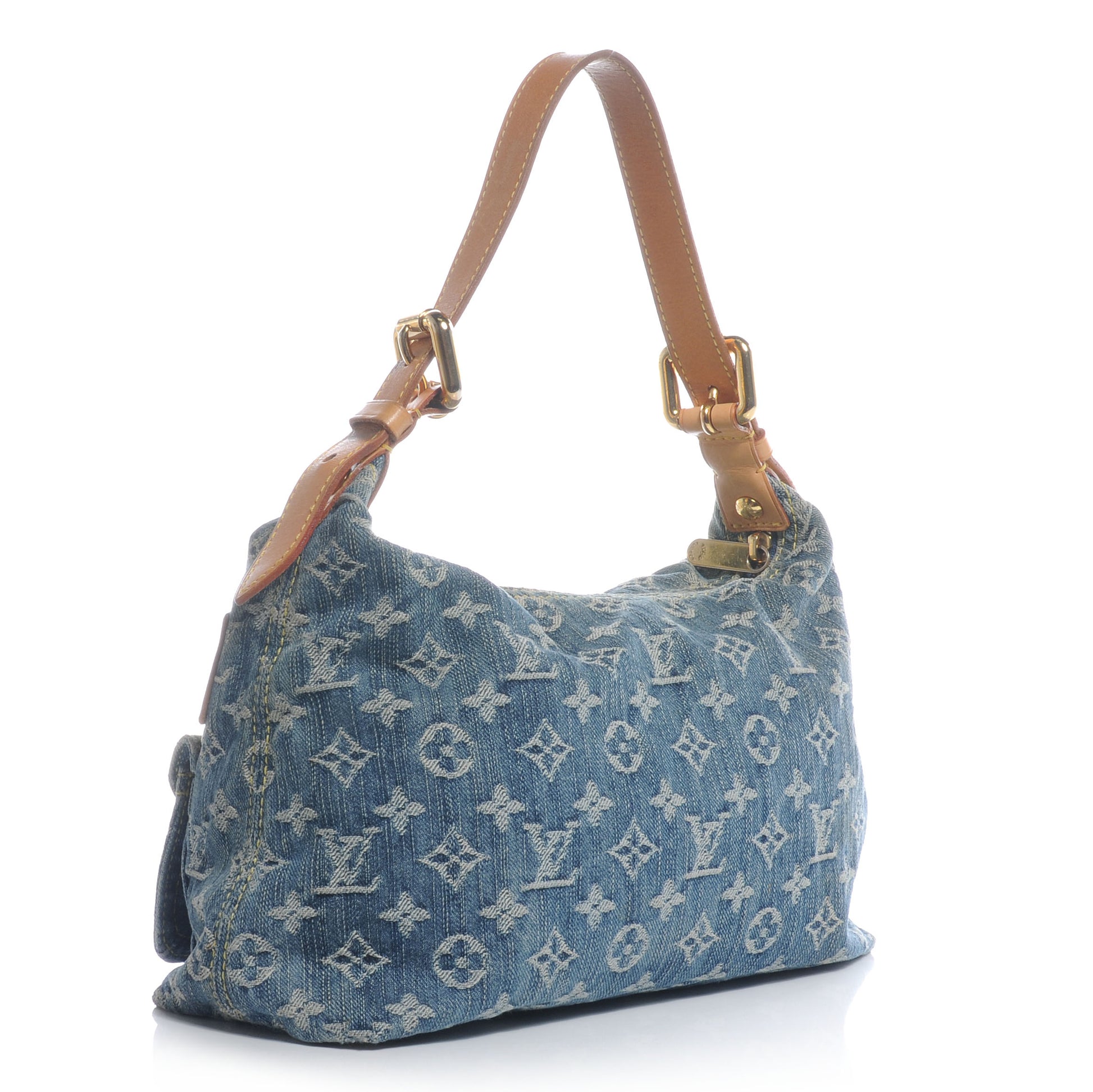 Louis Vuitton Monogram Denim Baggy PM Blue 3 of 8