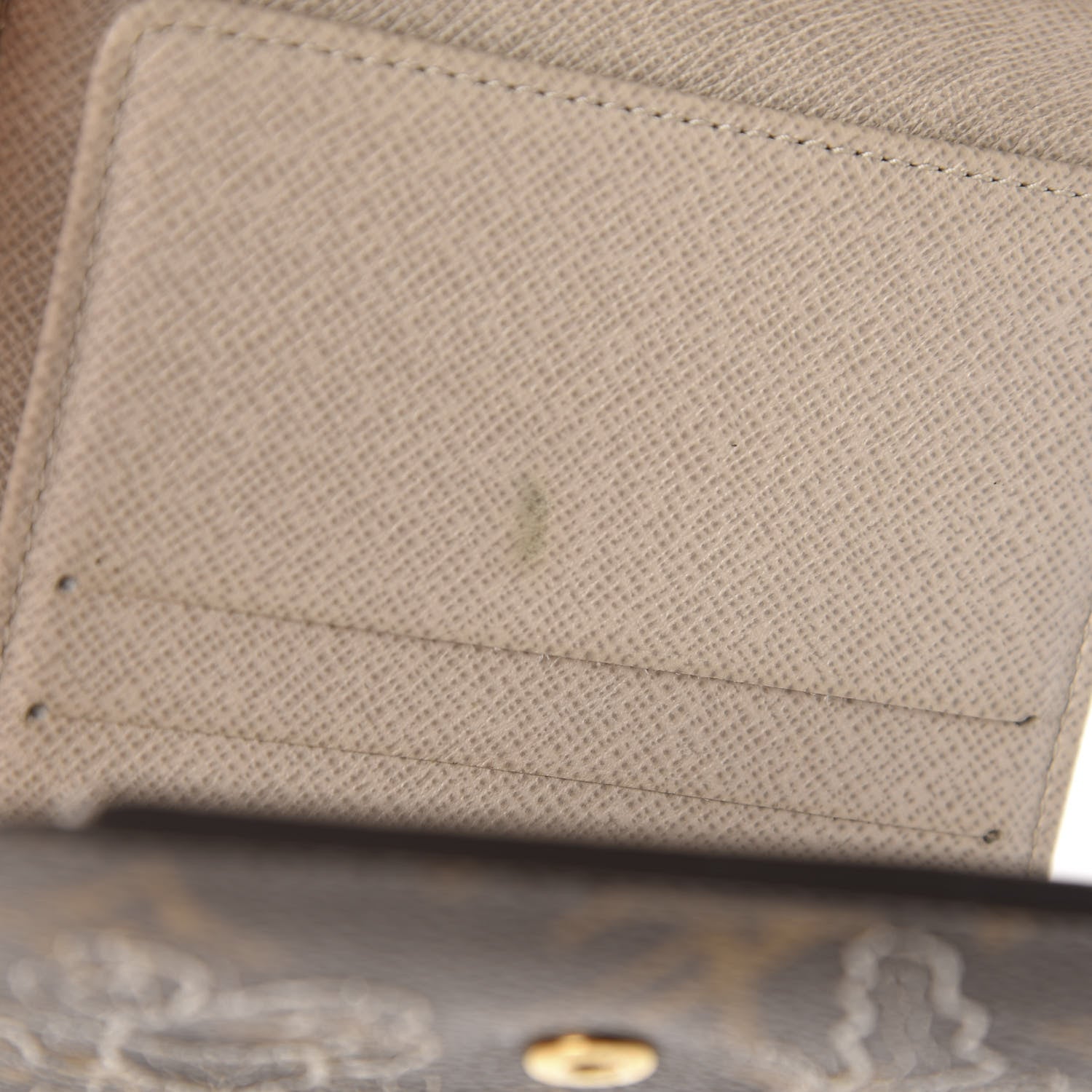 Louis Vuitton Monogram Dentelle Elise Wallet Silver 10 of 11