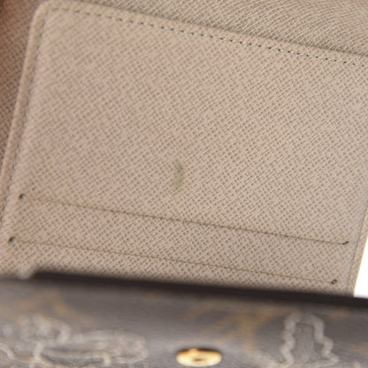 Louis Vuitton Monogram Dentelle Elise Wallet Silver 10 of 11