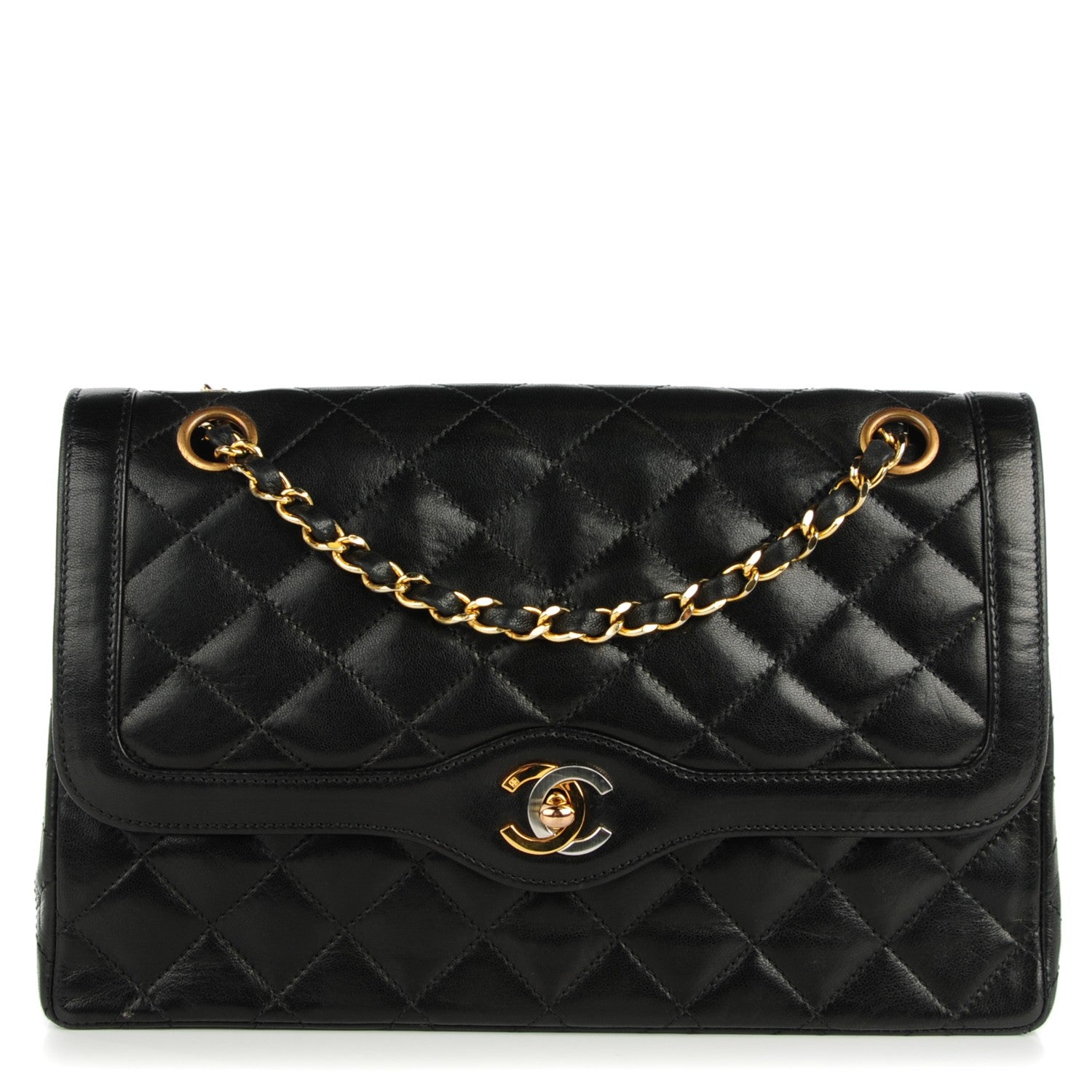 Chanel Lambskin Medium Double Flap Black 1 of 10