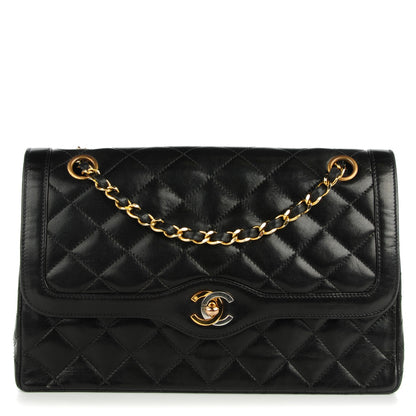 Chanel Lambskin Medium Double Flap Black 1 of 10