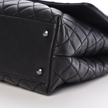 Chanel Caviar Quilted Medium Coco Handle Flap Black 10 of 10