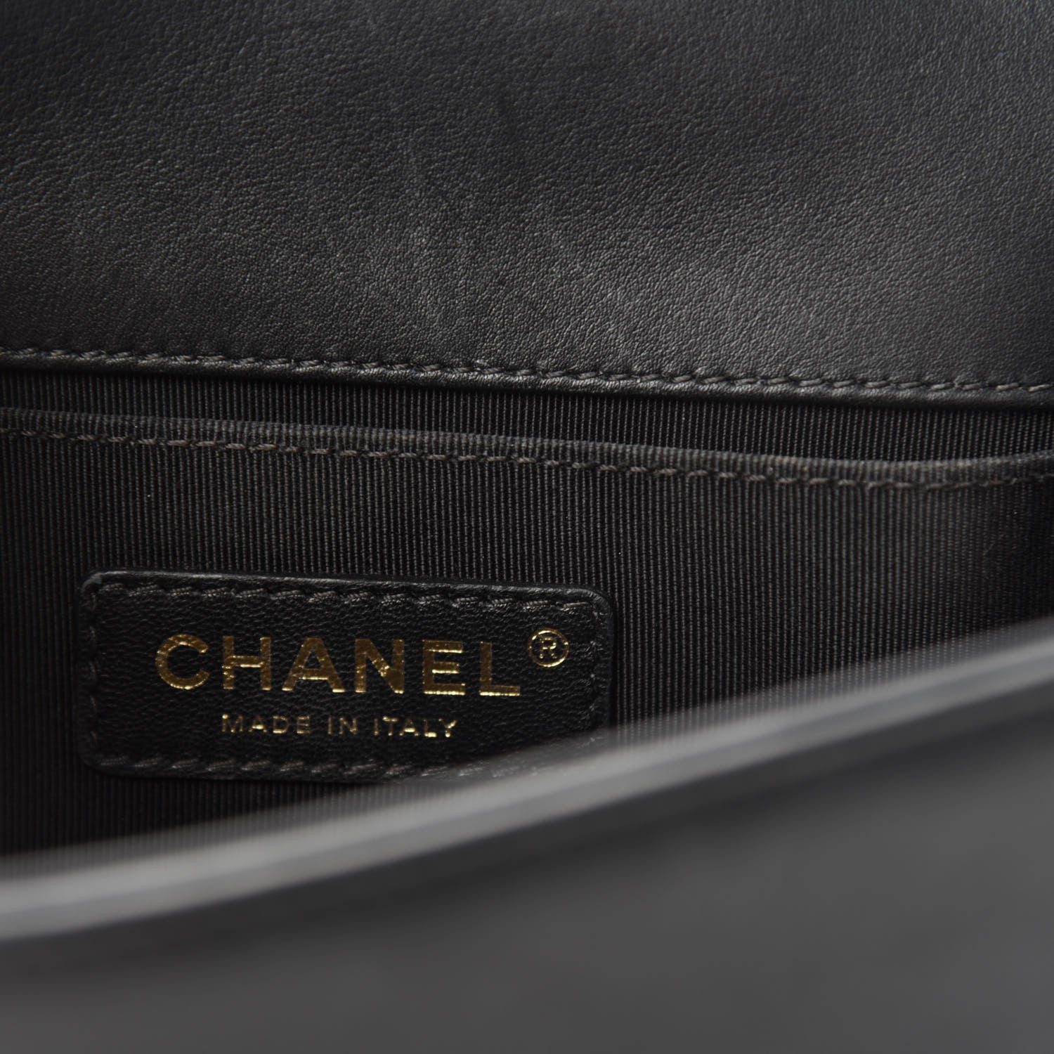 Chanel Calfskin Velvet Small Boy Flap Black Red 9 of 11