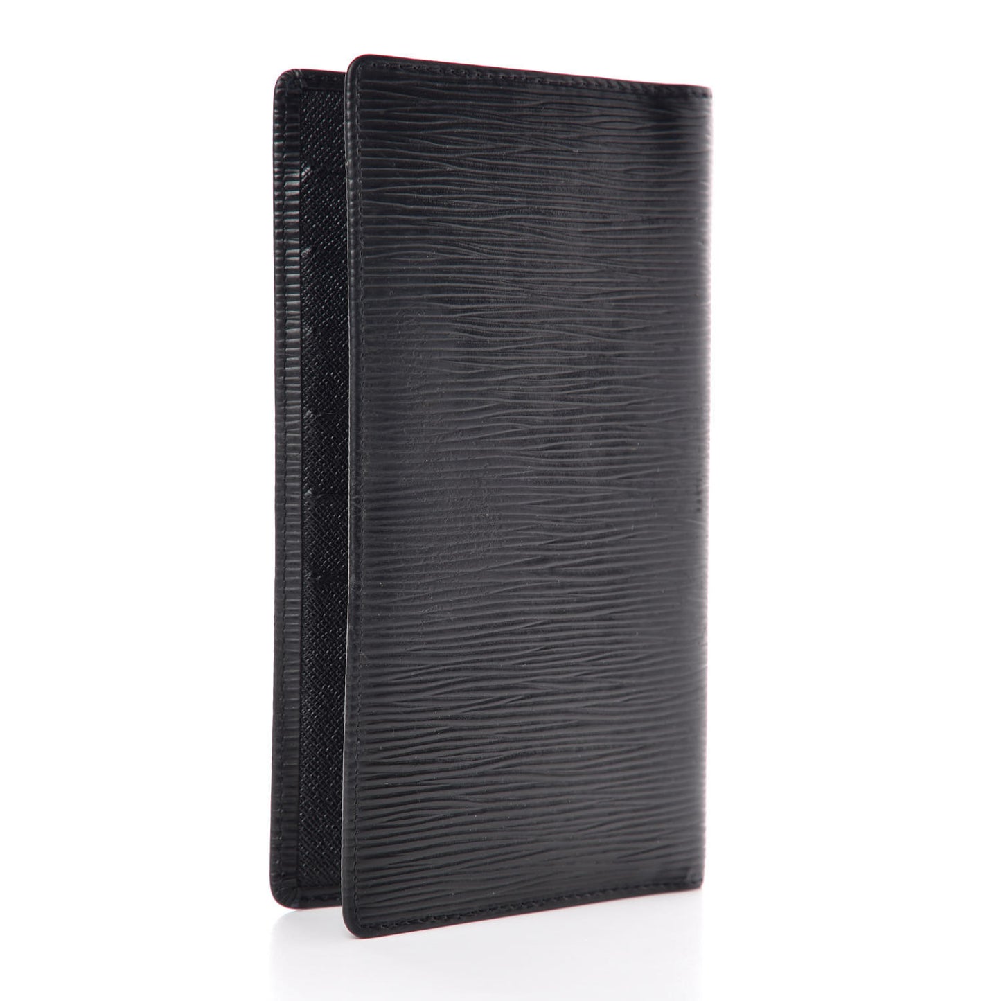 Epi Porte Chequier Cartes Credit European Checkbook Wallet Black