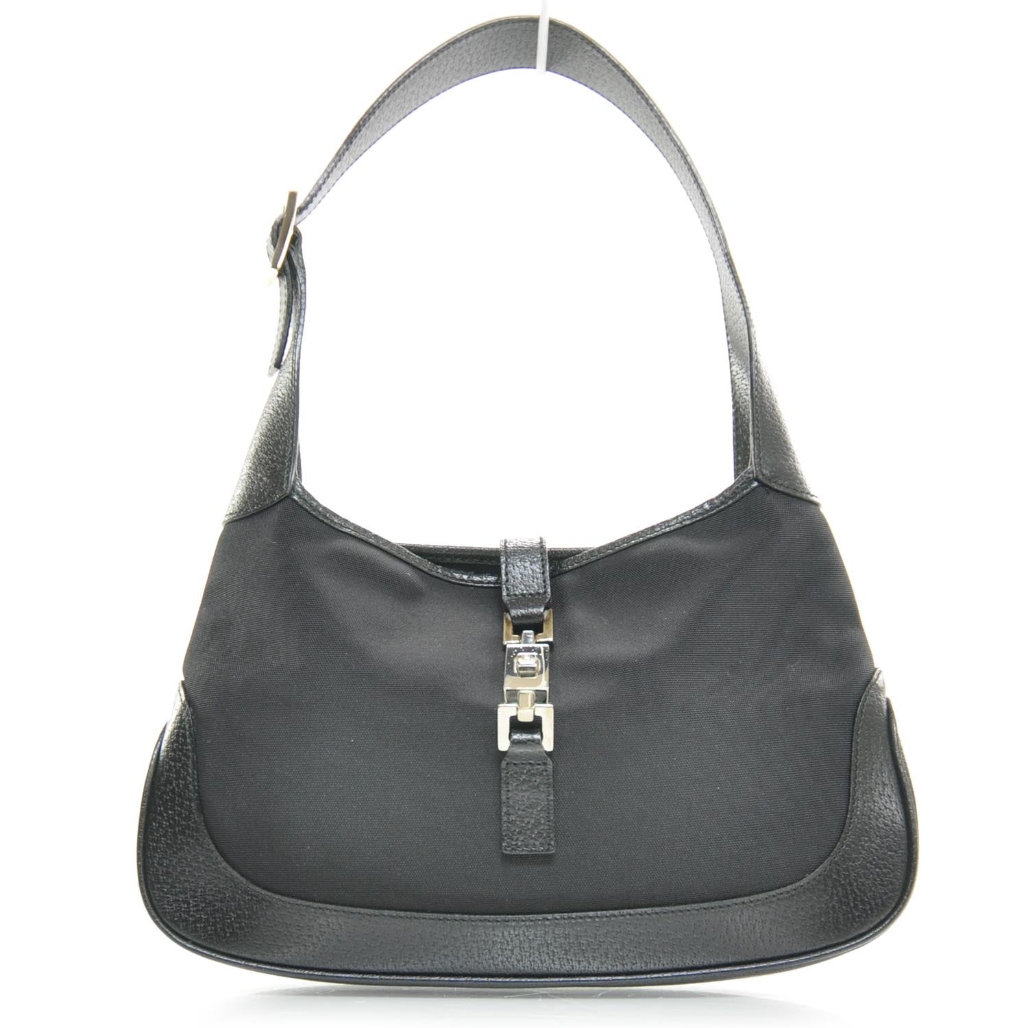 Gucci Nylon Small Jackie O Hobo Black 1 of 8
