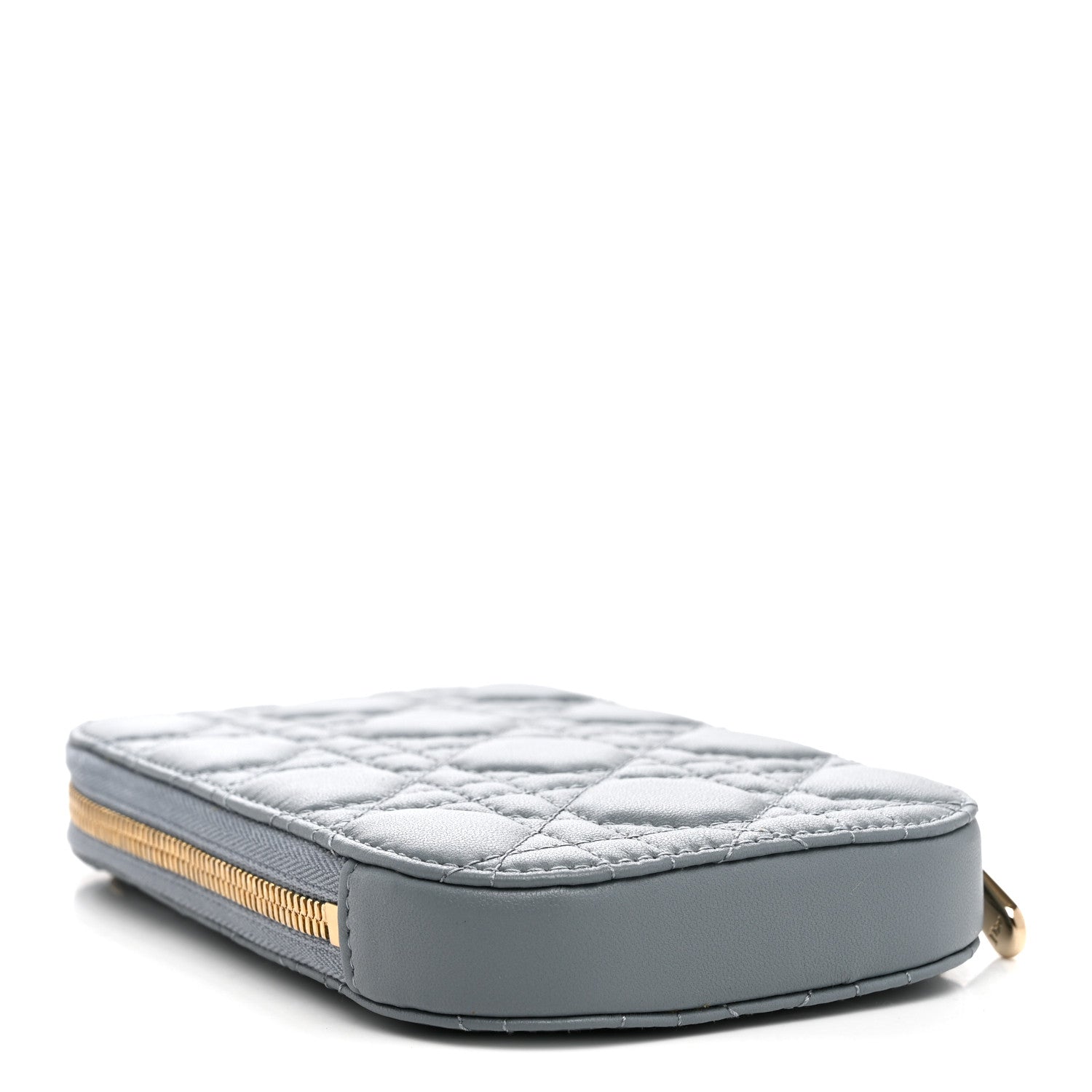 Christian Dior Lambskin Cannage Lady Dior Phone Holder Cloud Blue 4 of 10