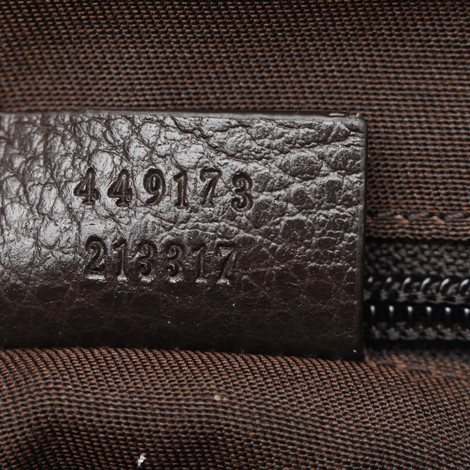 Gucci Monogram Dollar Calfskin Large Camera Case Beige Ebony Testa di Moro Marrone Scuro 6 of 9