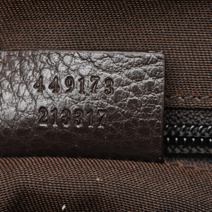 Gucci Monogram Dollar Calfskin Large Camera Case Beige Ebony Testa di Moro Marrone Scuro 6 of 9