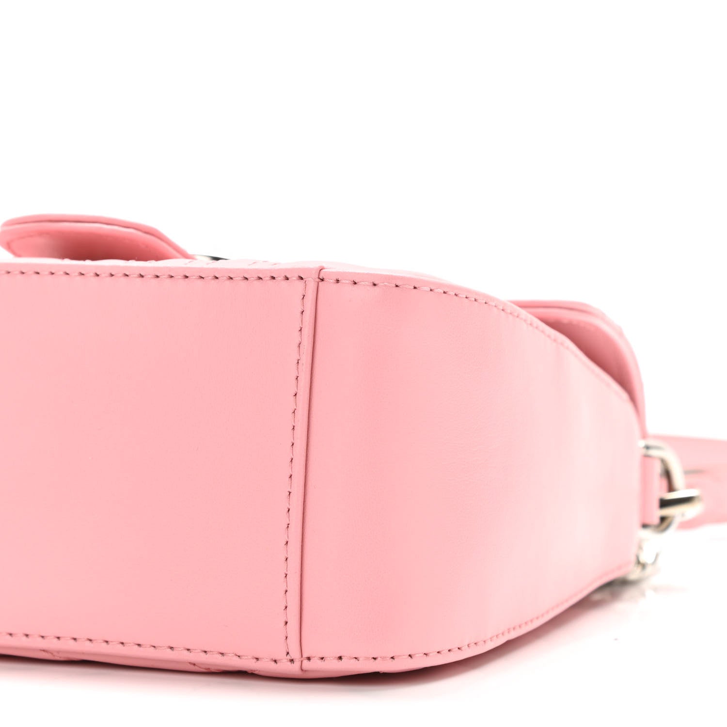 Gucci Calfskin Matelasse Mini GG Marmont Top Handle Shoulder Bag Wild Rose 10 of 10