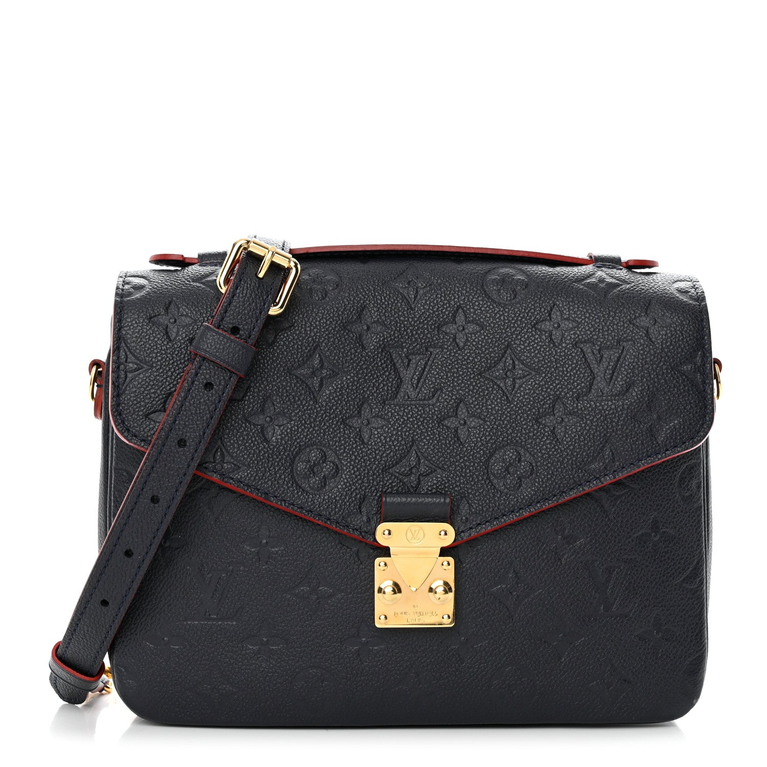 Louis Vuitton LOUIS VUITTON Empreinte Pochette Metis Marine Rouge 1 of 14